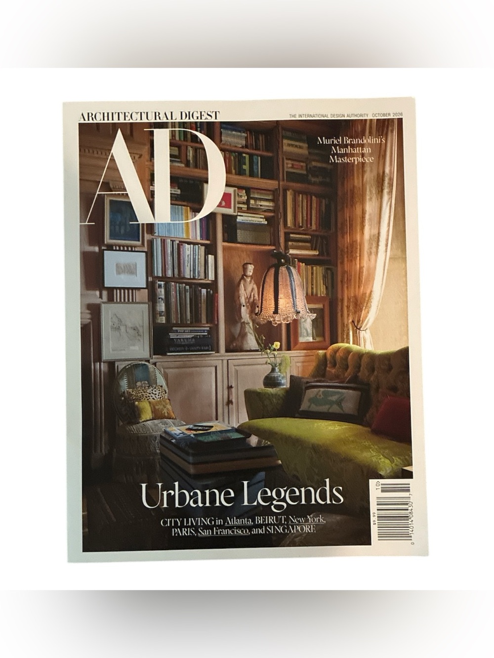 Architectural Digest Magazine October 2026 Urban Legends Atlanta Beirut New York